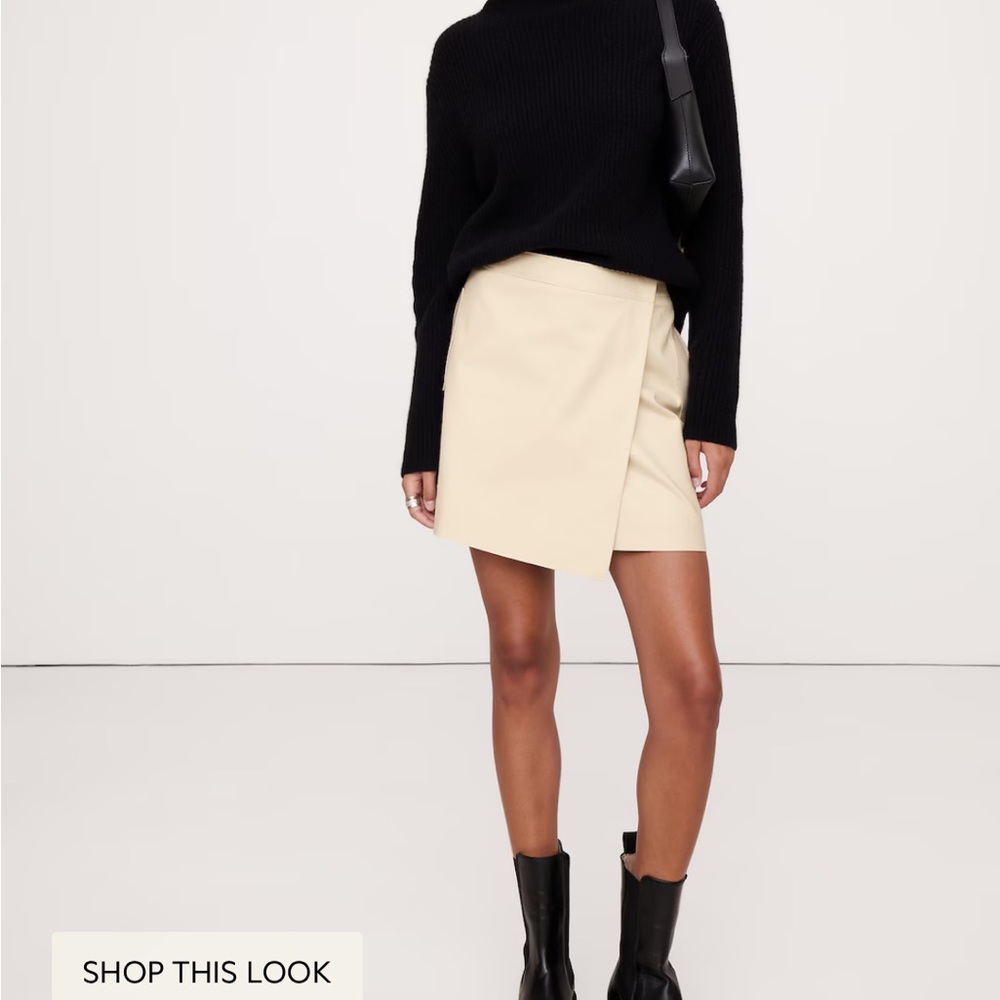 Banana Republic COTTON CANVAS UTILITY MINI SKIRT NWT Sz M
